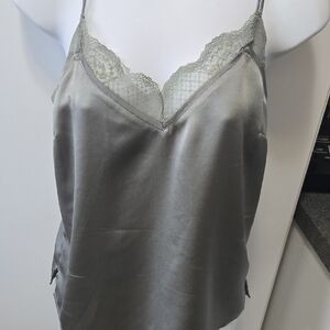 Abercrombie & Fitch Gray Lace Camisole
